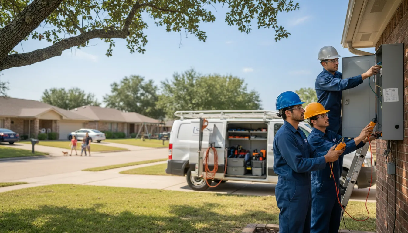 Certified electrician providing emergency electrical services in Veguita, NM